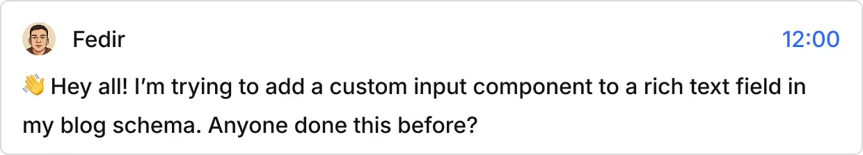 Chat example